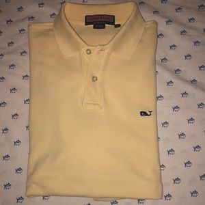 Vineyard Vines yellow polo shirt size S